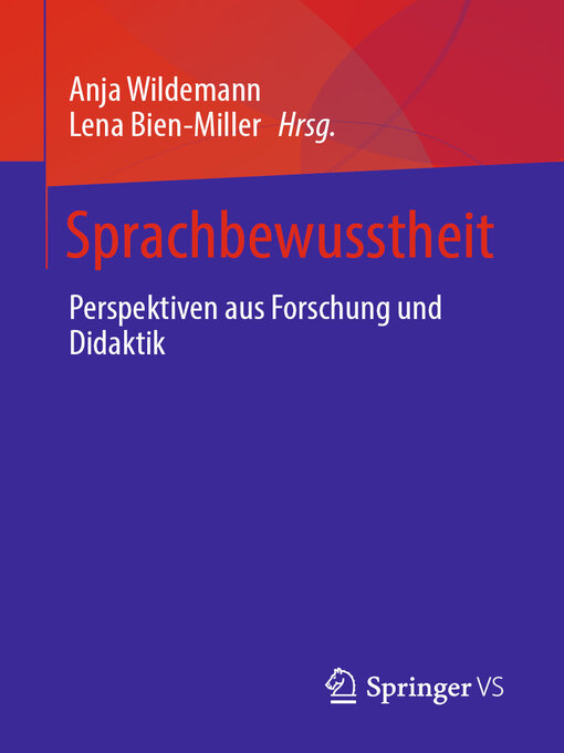 Title details for Sprachbewusstheit by Anja Wildemann - Available